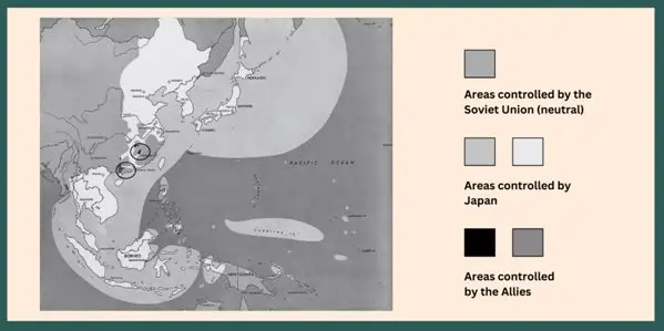 Areas controlled by the soviet union