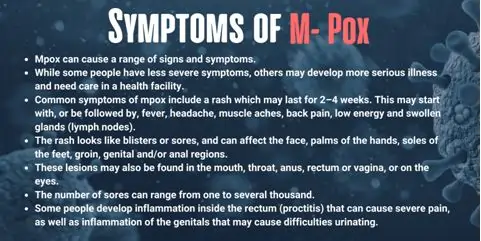 symptoms of m-pox